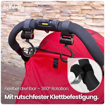 360° Kinderwagen-Haken – Robust, praktisch & vielseitig