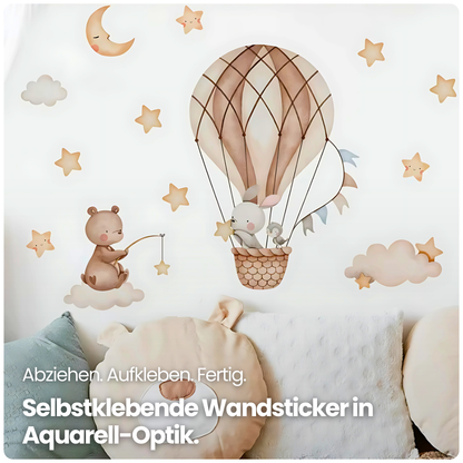 Wandsticker für Baby- & Kinderzimmer – Liebevolle Tiermotive & sanfte Farben