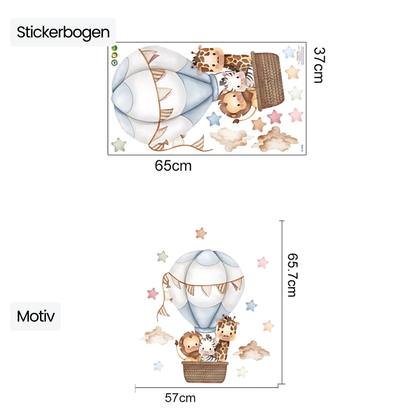 Wandsticker für Baby- & Kinderzimmer – Liebevolle Tiermotive & sanfte Farben