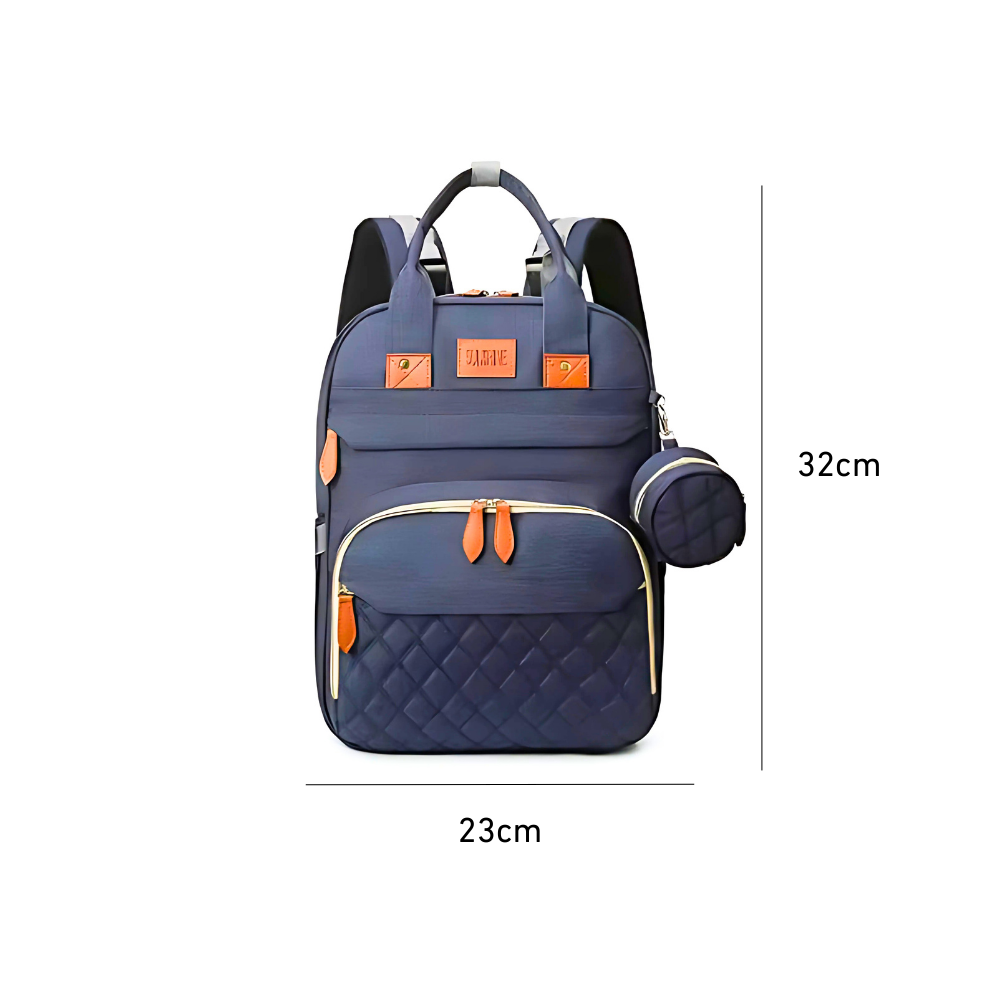 3-in-1 Wickelrucksack mit faltbarem Babybett – Für maximale Flexibilität unterwegs