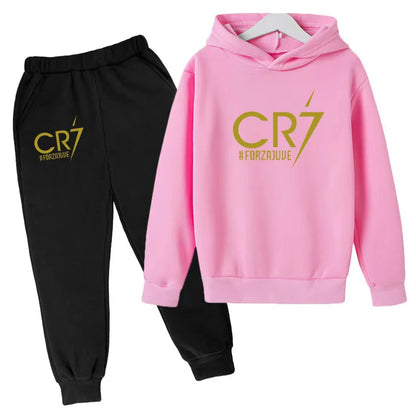 2 tlg-Jogging Set CR7 Jogging Hose mit langarmigem Hoodie