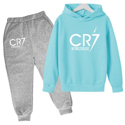 2 tlg-Jogging Set CR7 Jogging Hose mit langarmigem Hoodie