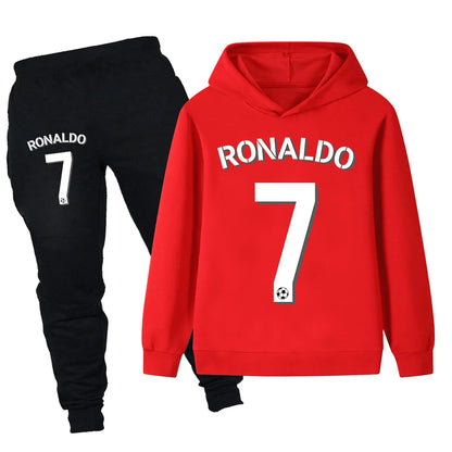 CR7 bedrucktes 2tlg- Set Jogginghose mit Kaputzenhoodie