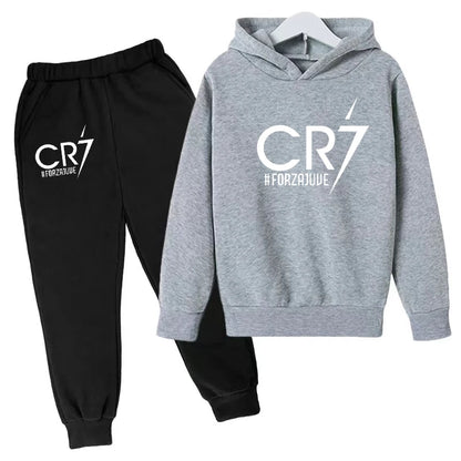 2 tlg-Jogging Set CR7 Jogging Hose mit langarmigem Hoodie