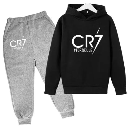 2 tlg-Jogging Set CR7 Jogging Hose mit langarmigem Hoodie
