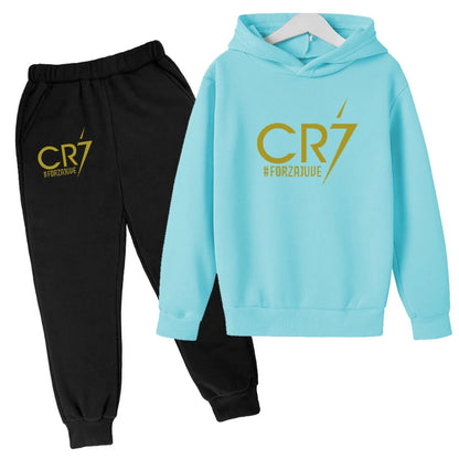 2 tlg-Jogging Set CR7 Jogging Hose mit langarmigem Hoodie