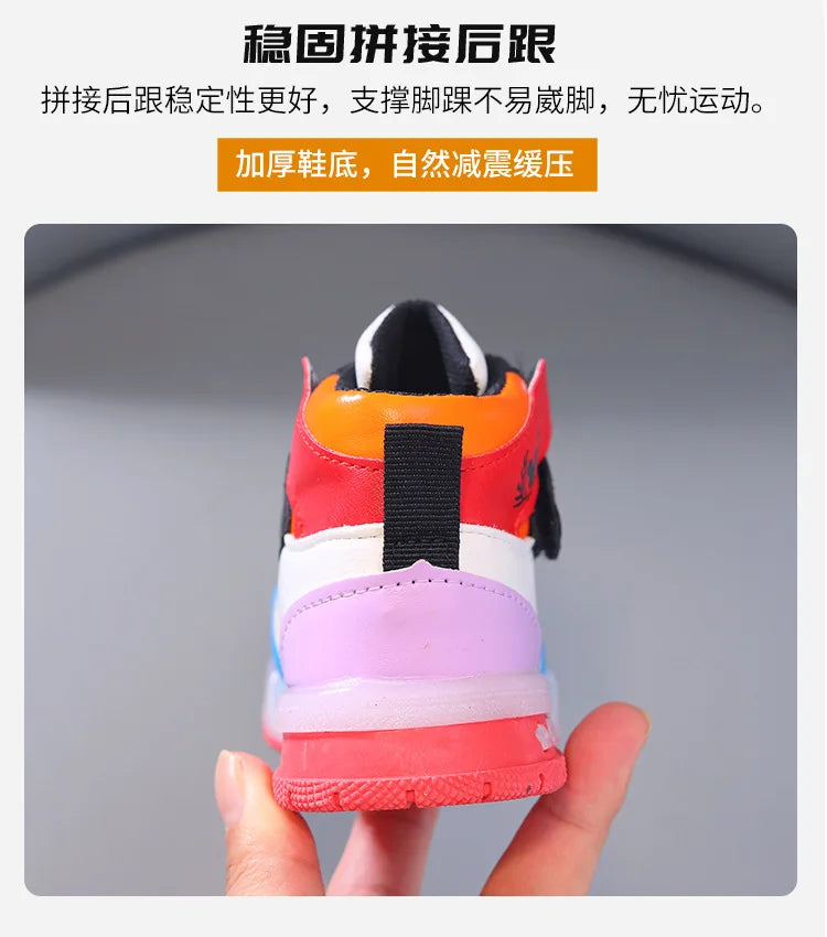 Disney PU Leather Mickey/ Minnie Maus Sneaker mit LED-Sohle