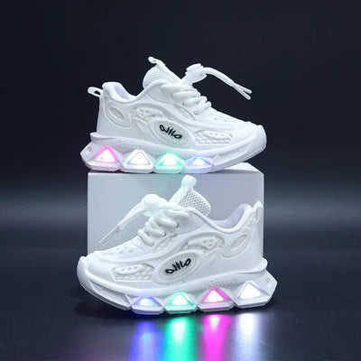 Babyschuhe für Mädchen und Jungen mit LED-Sohle
