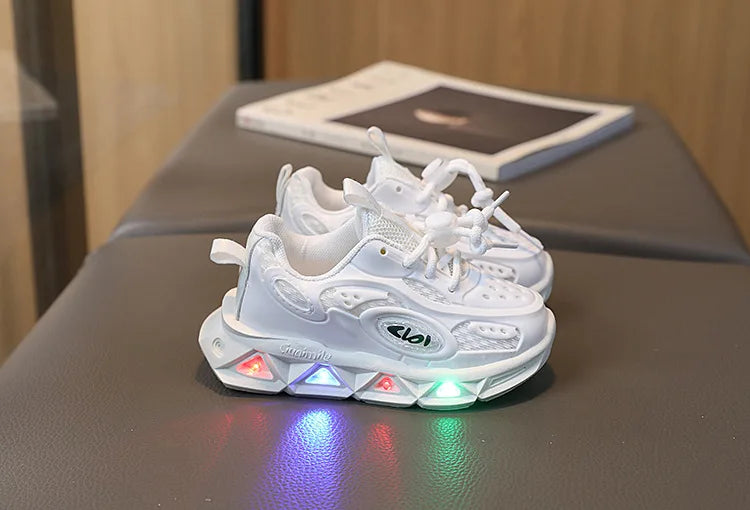 Babyschuhe für Mädchen und Jungen mit LED-Sohle