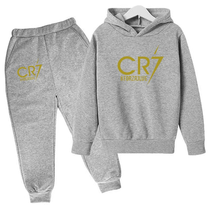 2 tlg-Jogging Set CR7 Jogging Hose mit langarmigem Hoodie