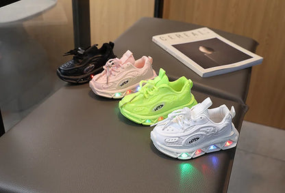 Babyschuhe für Mädchen und Jungen mit LED-Sohle