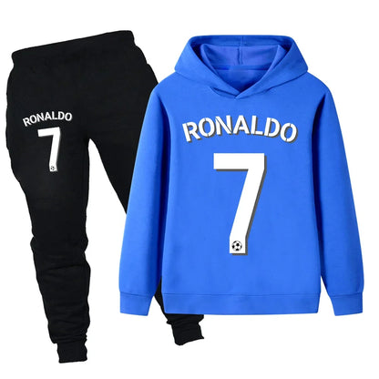CR7 bedrucktes 2tlg- Set Jogginghose mit Kaputzenhoodie