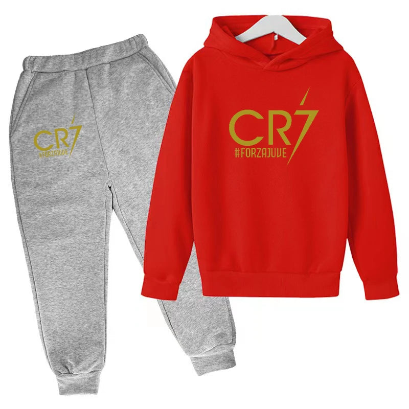 2 tlg-Jogging Set CR7 Jogging Hose mit langarmigem Hoodie