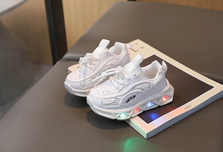 Babyschuhe für Mädchen und Jungen mit LED-Sohle