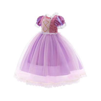 Mädchen Prinzessin-Kostüm; Aurora, Rapunzel, Sofia, Cinderella, Belle