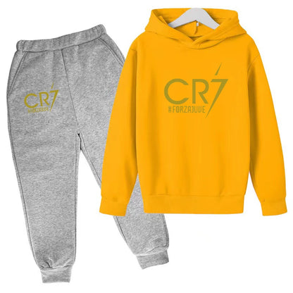 2 tlg-Jogging Set CR7 Jogging Hose mit langarmigem Hoodie