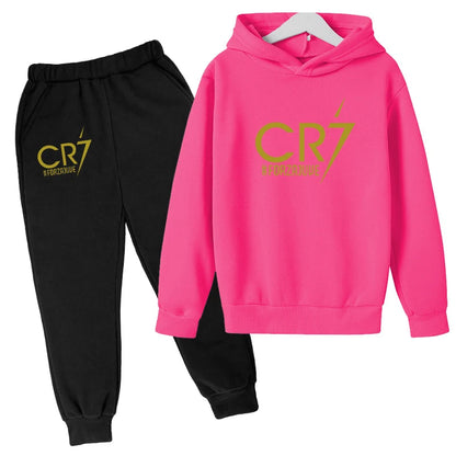 2 tlg-Jogging Set CR7 Jogging Hose mit langarmigem Hoodie