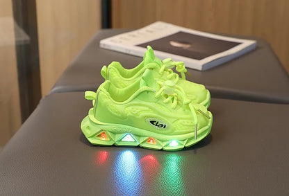 Babyschuhe für Mädchen und Jungen mit LED-Sohle