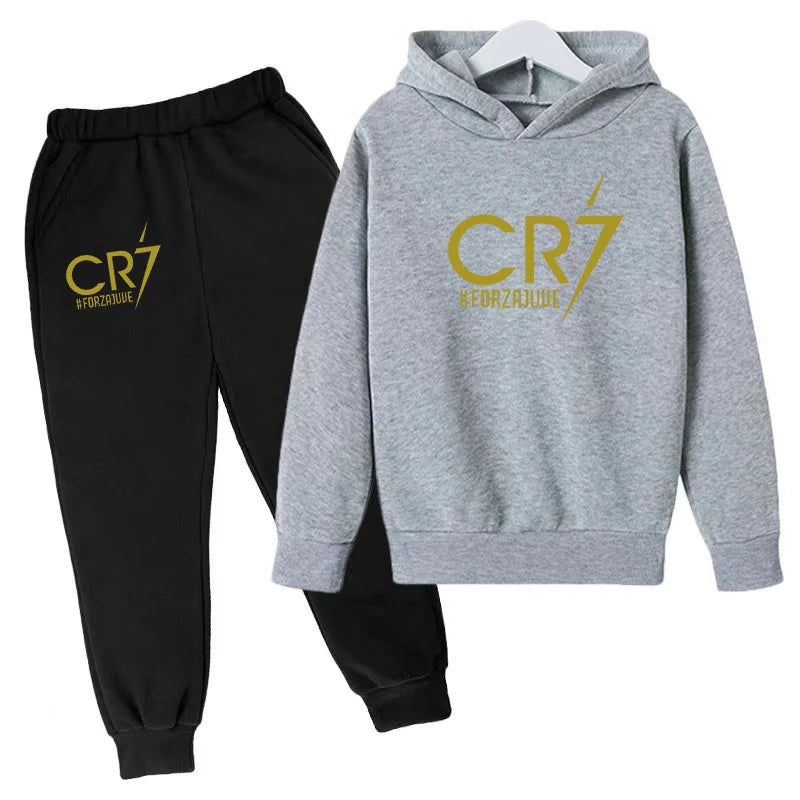 2 tlg-Jogging Set CR7 Jogging Hose mit langarmigem Hoodie