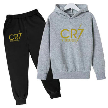 2 tlg-Jogging Set CR7 Jogging Hose mit langarmigem Hoodie