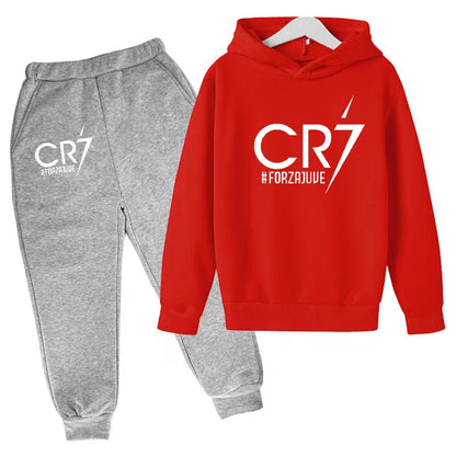 2 tlg-Jogging Set CR7 Jogging Hose mit langarmigem Hoodie