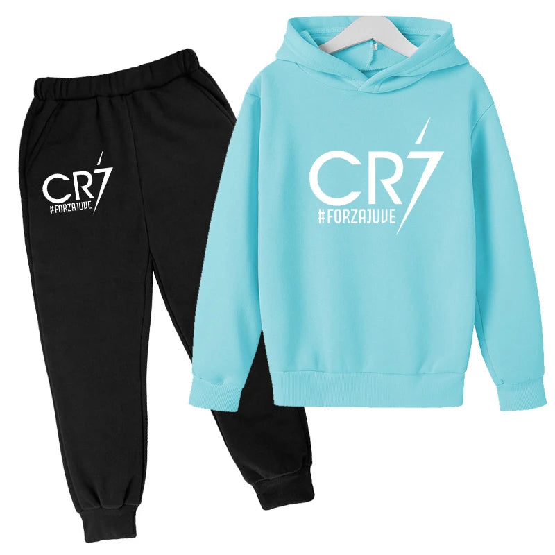 2 tlg-Jogging Set CR7 Jogging Hose mit langarmigem Hoodie
