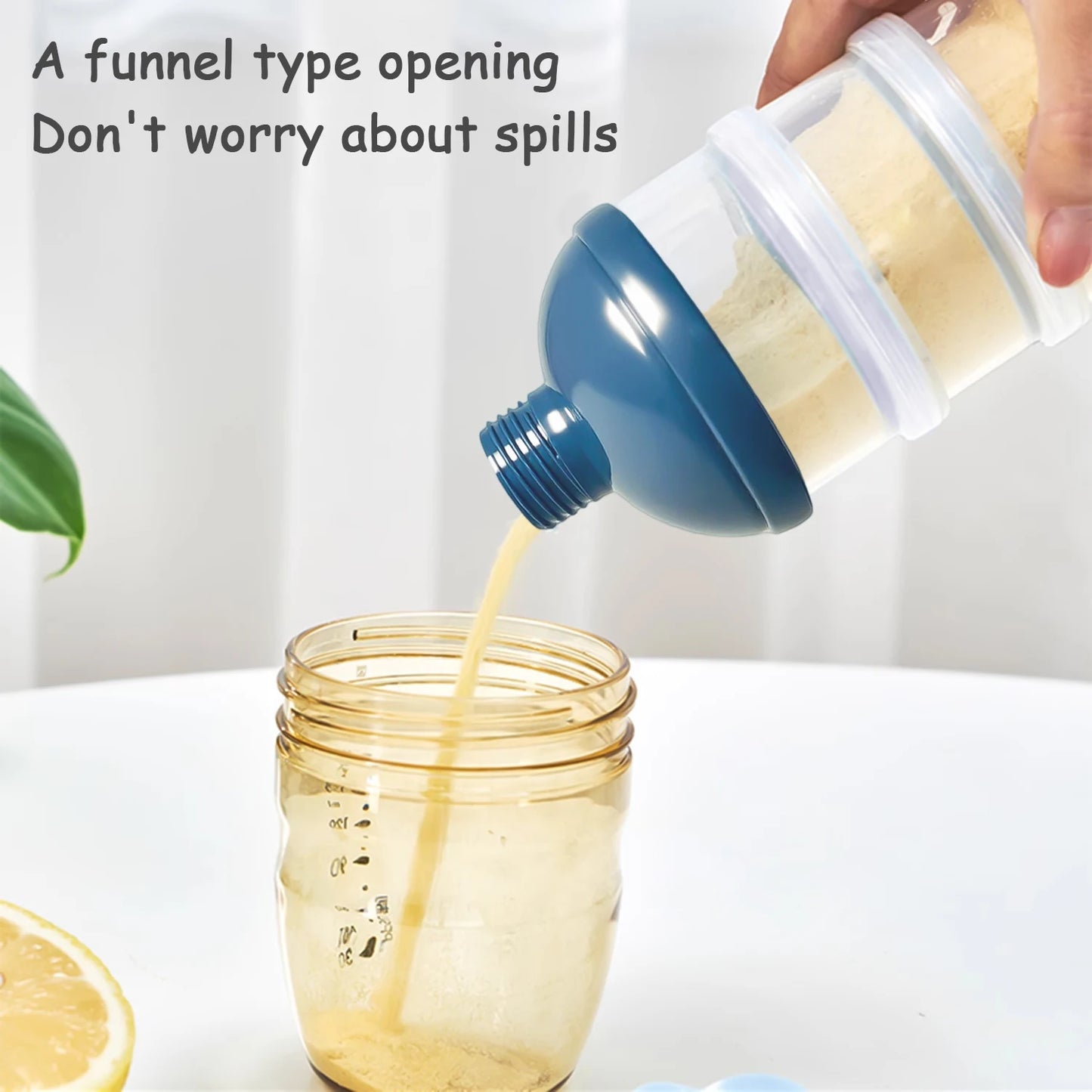 4-stufige Aufbewahrungsdose für Babyspeisen; kompakt, praktisch und platzsparend