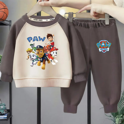 PAW PATROL 2 Tlg-Set Langarmiges Shirt mit Hose; Kuschelig, praktisch, warm
