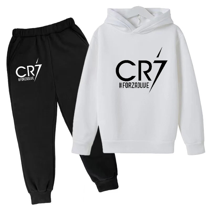 2 tlg-Jogging Set CR7 Jogging Hose mit langarmigem Hoodie