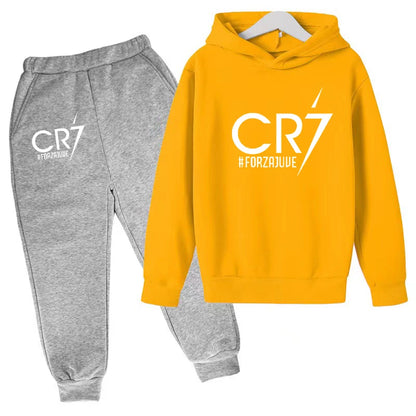 2 tlg-Jogging Set CR7 Jogging Hose mit langarmigem Hoodie