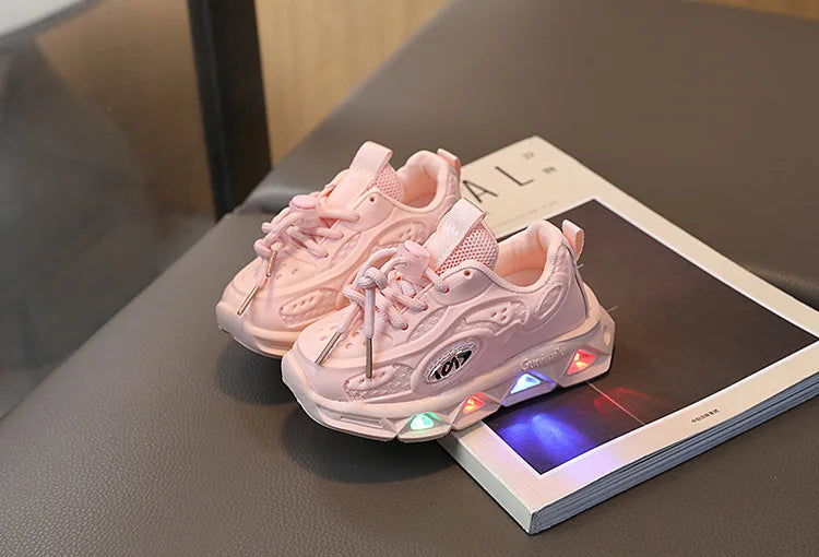 Babyschuhe für Mädchen und Jungen mit LED-Sohle