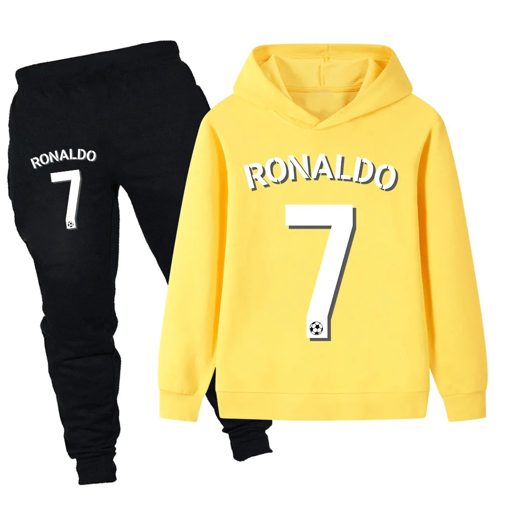 CR7 bedrucktes 2tlg- Set Jogginghose mit Kaputzenhoodie