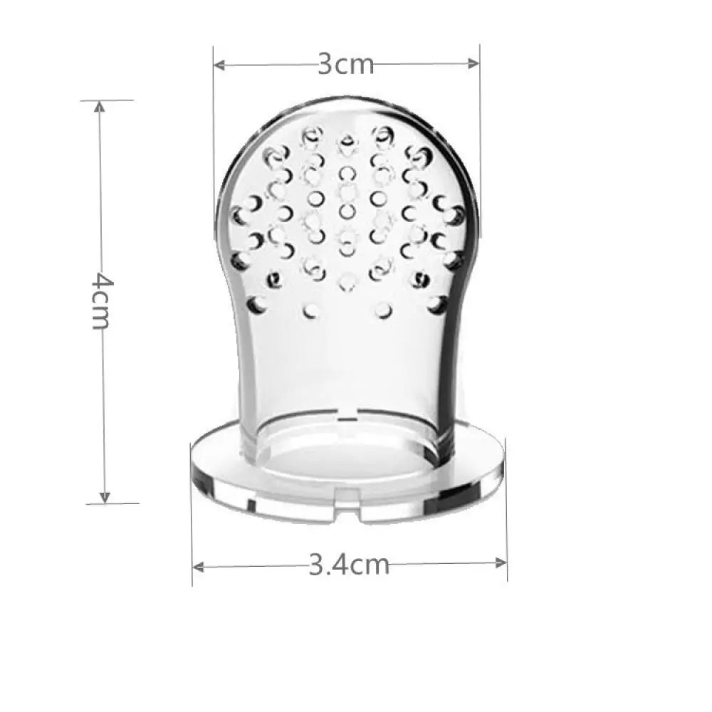 Babyschnuller mit Ansatz für Obst und Gemüse zum Beißen; süß und praktisch