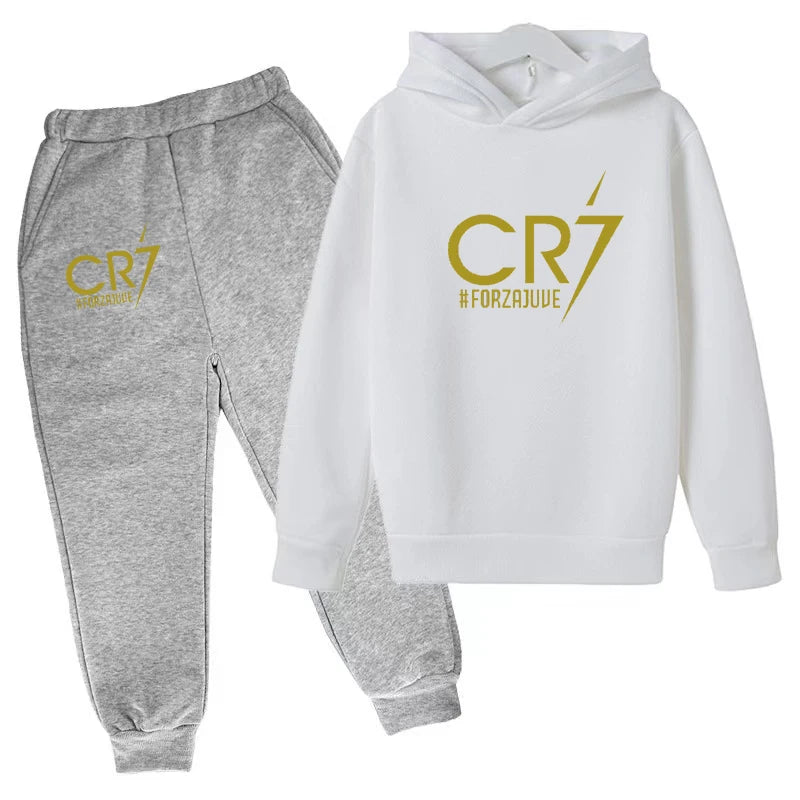 2 tlg-Jogging Set CR7 Jogging Hose mit langarmigem Hoodie