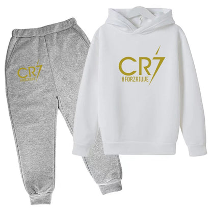 2 tlg-Jogging Set CR7 Jogging Hose mit langarmigem Hoodie