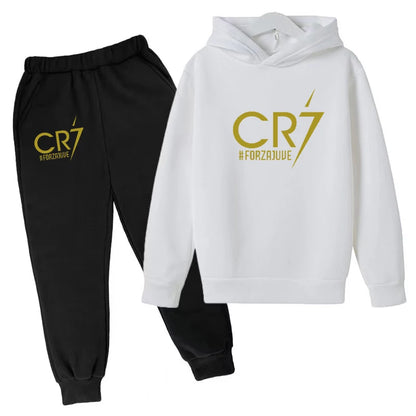 2 tlg-Jogging Set CR7 Jogging Hose mit langarmigem Hoodie