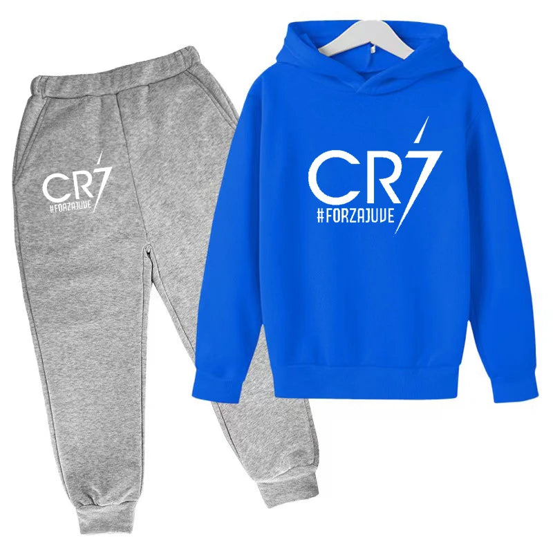 2 tlg-Jogging Set CR7 Jogging Hose mit langarmigem Hoodie
