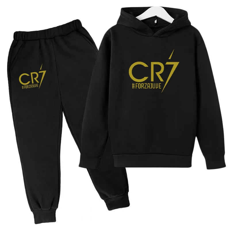 2 tlg-Jogging Set CR7 Jogging Hose mit langarmigem Hoodie