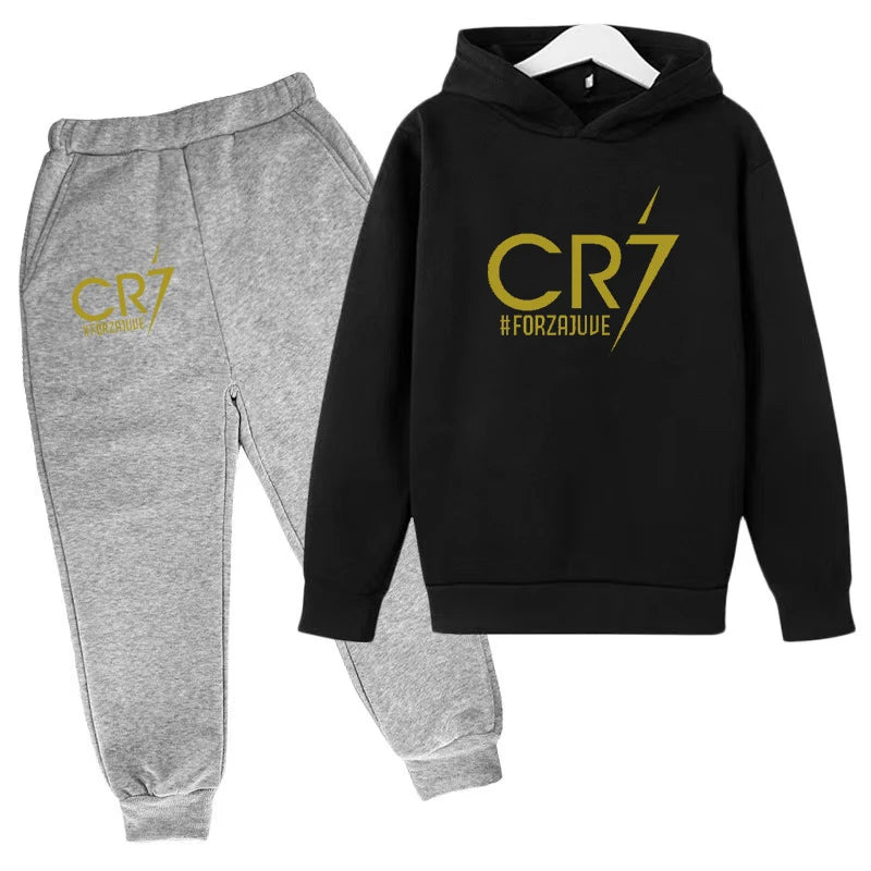 2 tlg-Jogging Set CR7 Jogging Hose mit langarmigem Hoodie