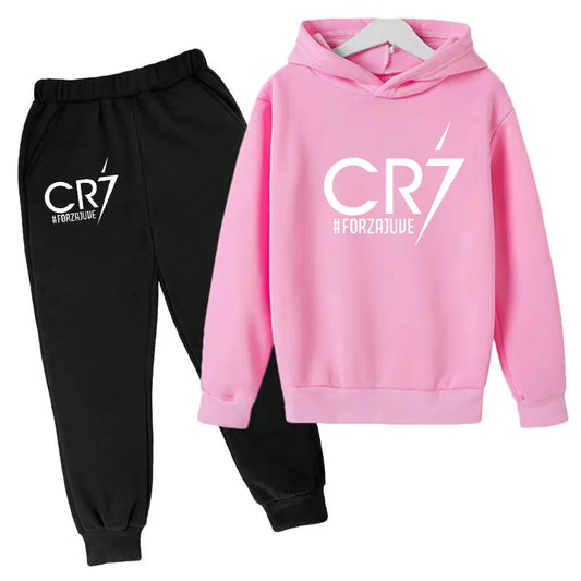 2 tlg-Jogging Set CR7 Jogging Hose mit langarmigem Hoodie