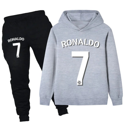 CR7 bedrucktes 2tlg- Set Jogginghose mit Kaputzenhoodie