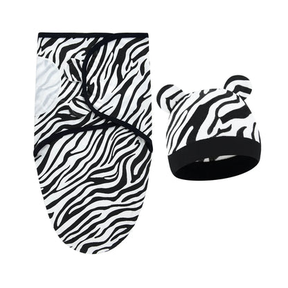 2 teiliges Set- Baby Wickeltuch mit passender Mütze