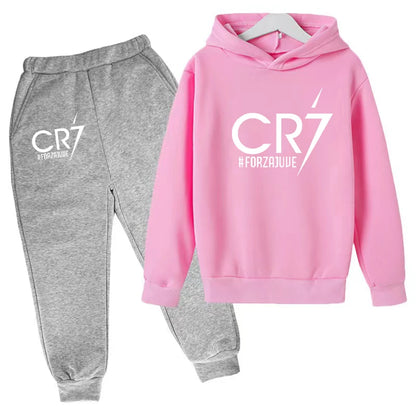 2 tlg-Jogging Set CR7 Jogging Hose mit langarmigem Hoodie