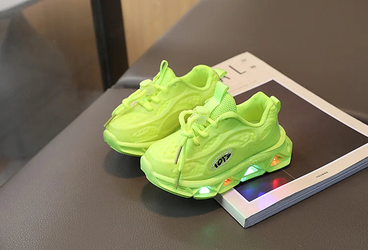 Babyschuhe für Mädchen und Jungen mit LED-Sohle