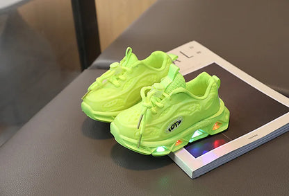 Babyschuhe für Mädchen und Jungen mit LED-Sohle