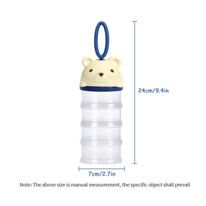 4-stufige Aufbewahrungsdose für Babyspeisen; kompakt, praktisch und platzsparend