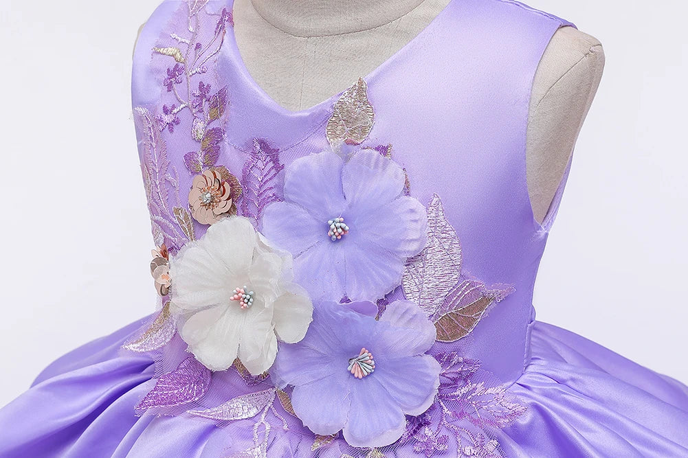 Süßes luftiges Prinzessin-Kleid für Mädchen; hochwertig und elegant