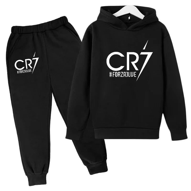 2 tlg-Jogging Set CR7 Jogging Hose mit langarmigem Hoodie