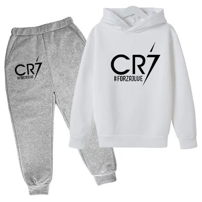 2 tlg-Jogging Set CR7 Jogging Hose mit langarmigem Hoodie