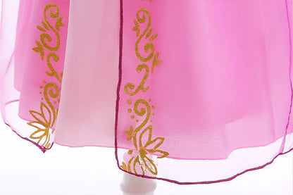 Mädchen Prinzessin-Kostüm; Aurora, Rapunzel, Sofia, Cinderella, Belle